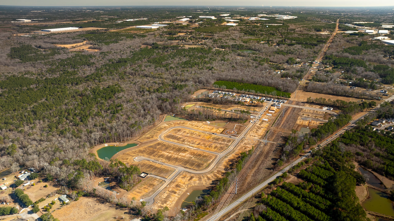 drone shot
