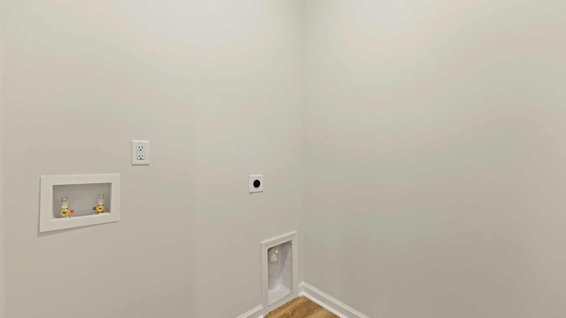 Laundry room is spacious