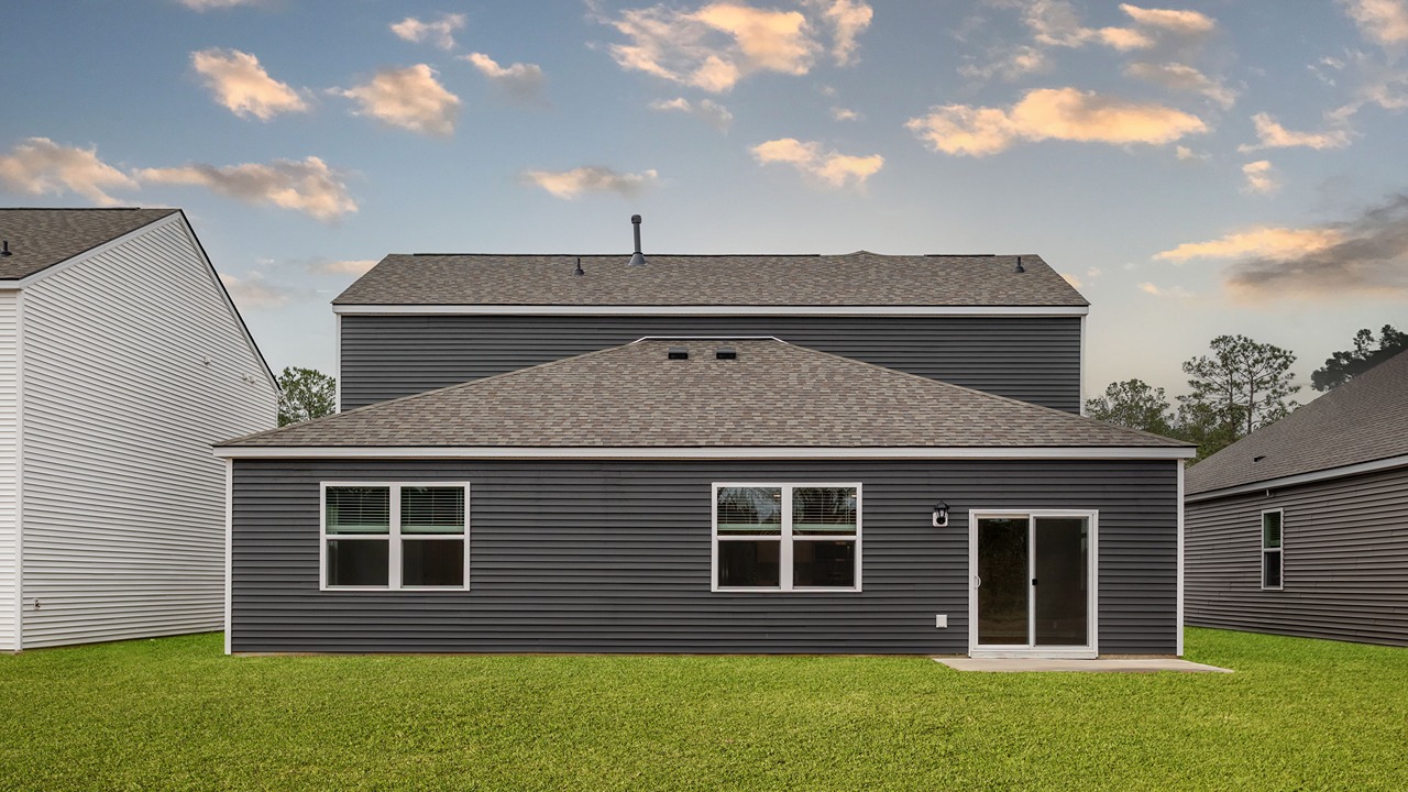 new home summerville backyard