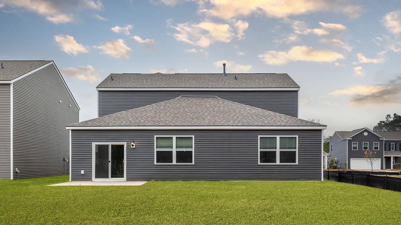 back porch of new home in summerville south carolina