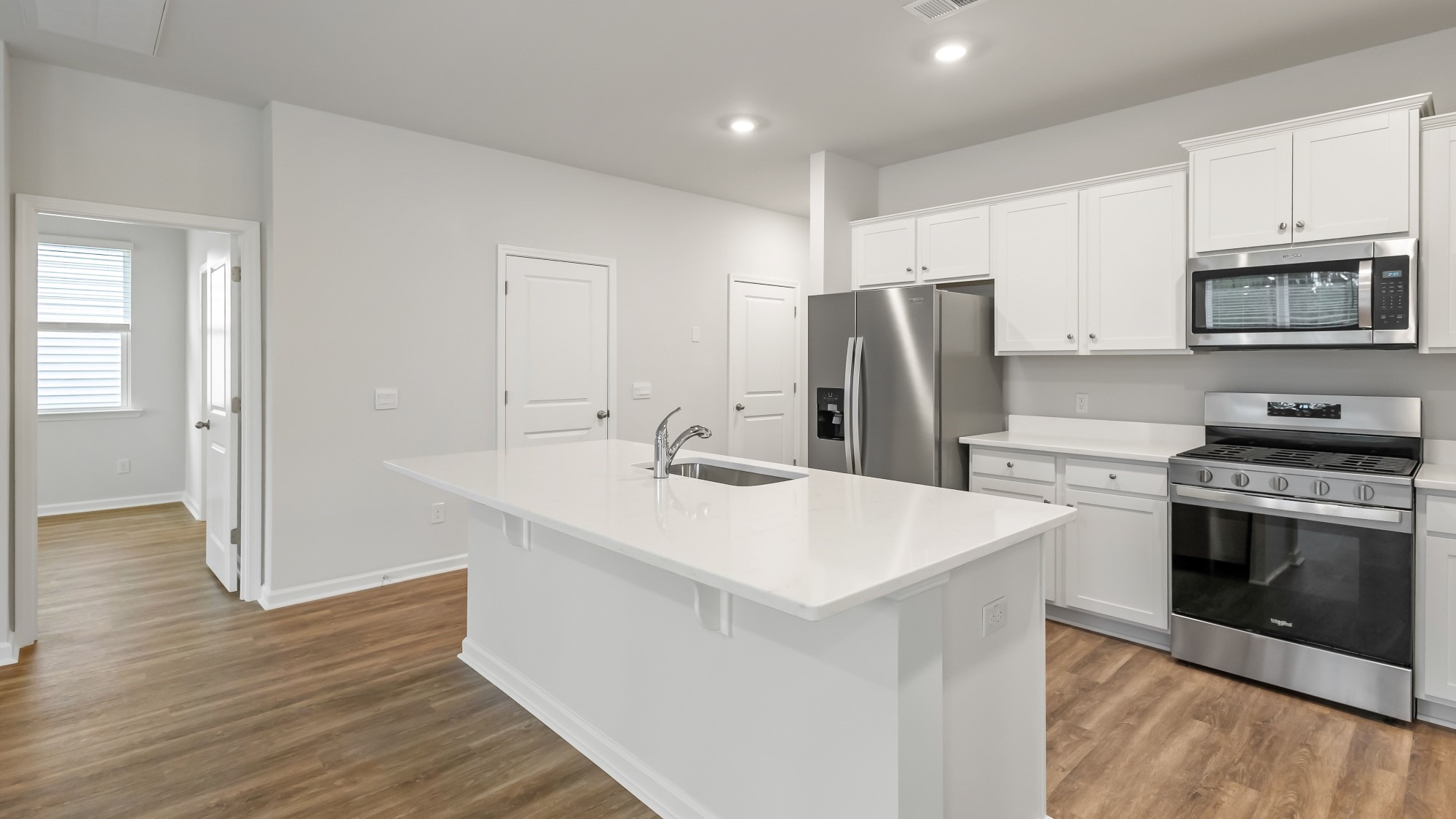 Modern fixtures in new home