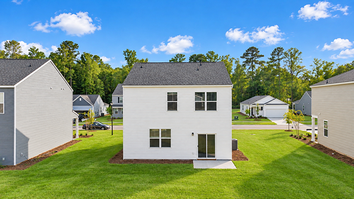rear of home
