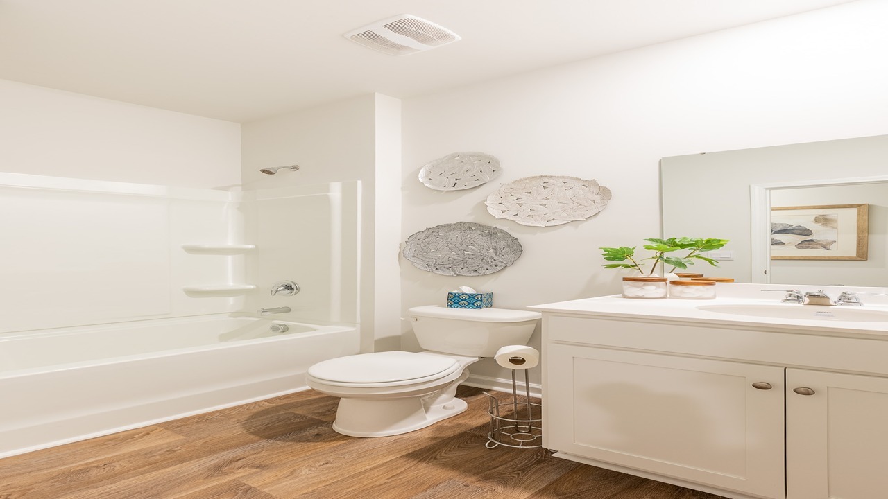 Primary bathroom with walk in shower