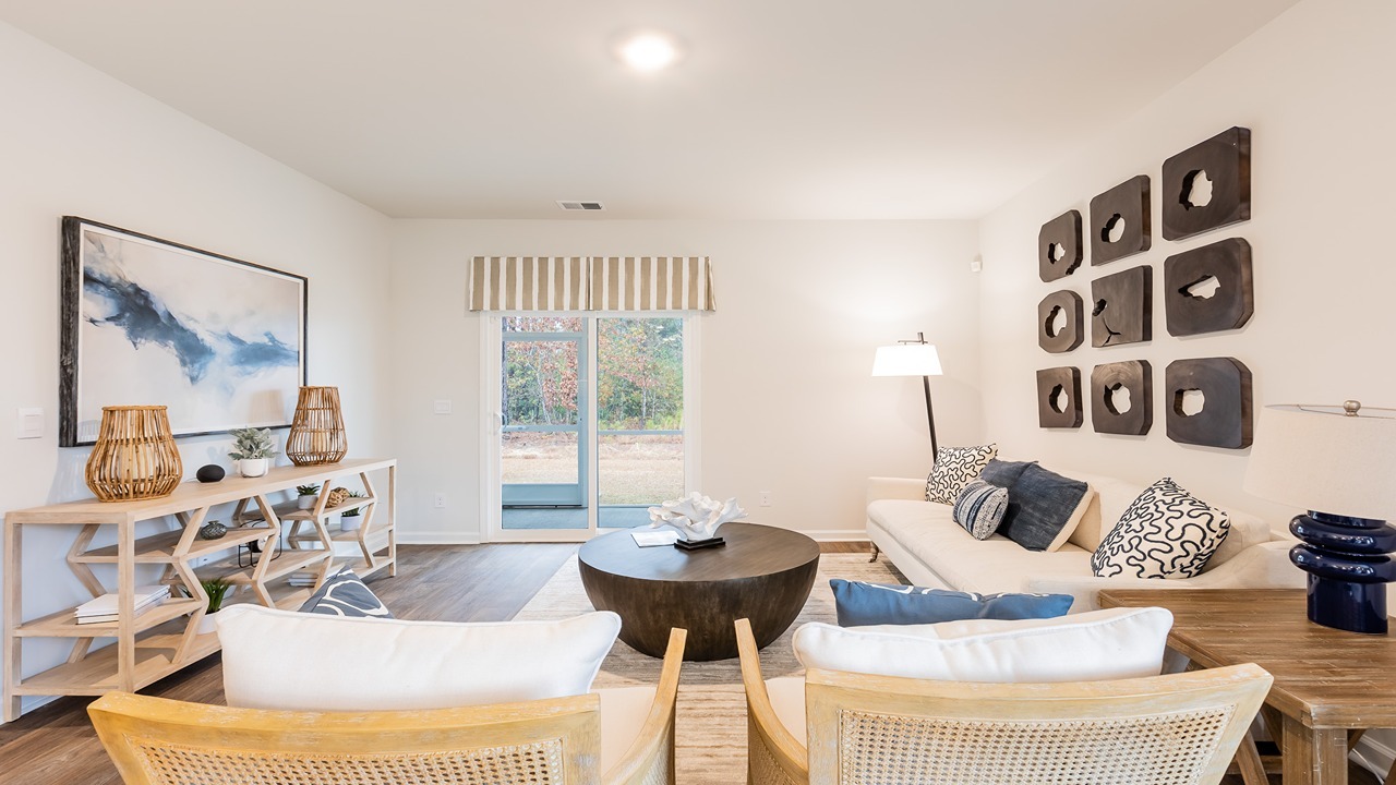 open concept living room