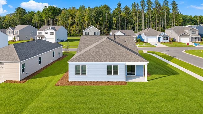 rear view of cane bay home