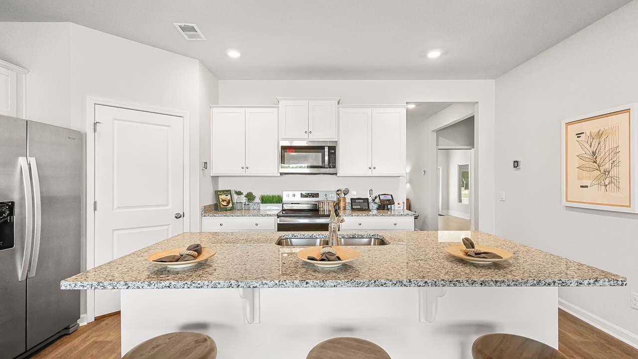 Large kitchen with ample cabinetry