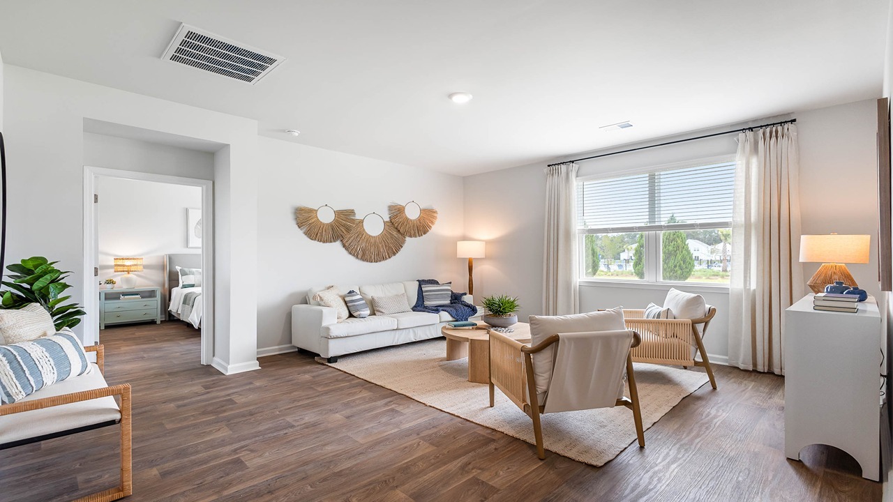 spacious living room