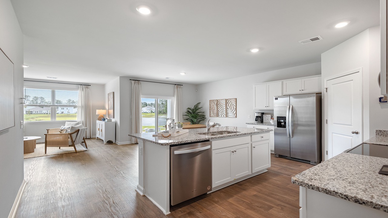 open concept living area