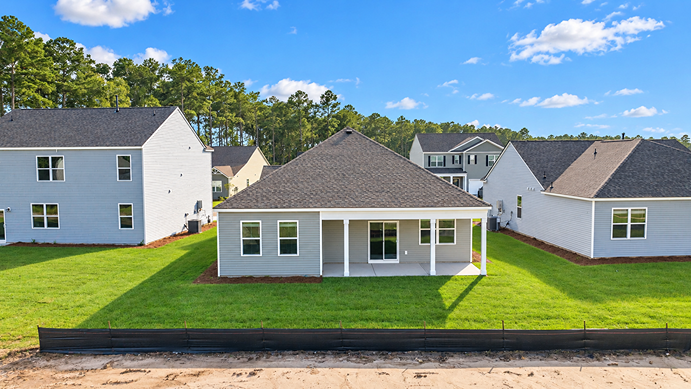 rear of home