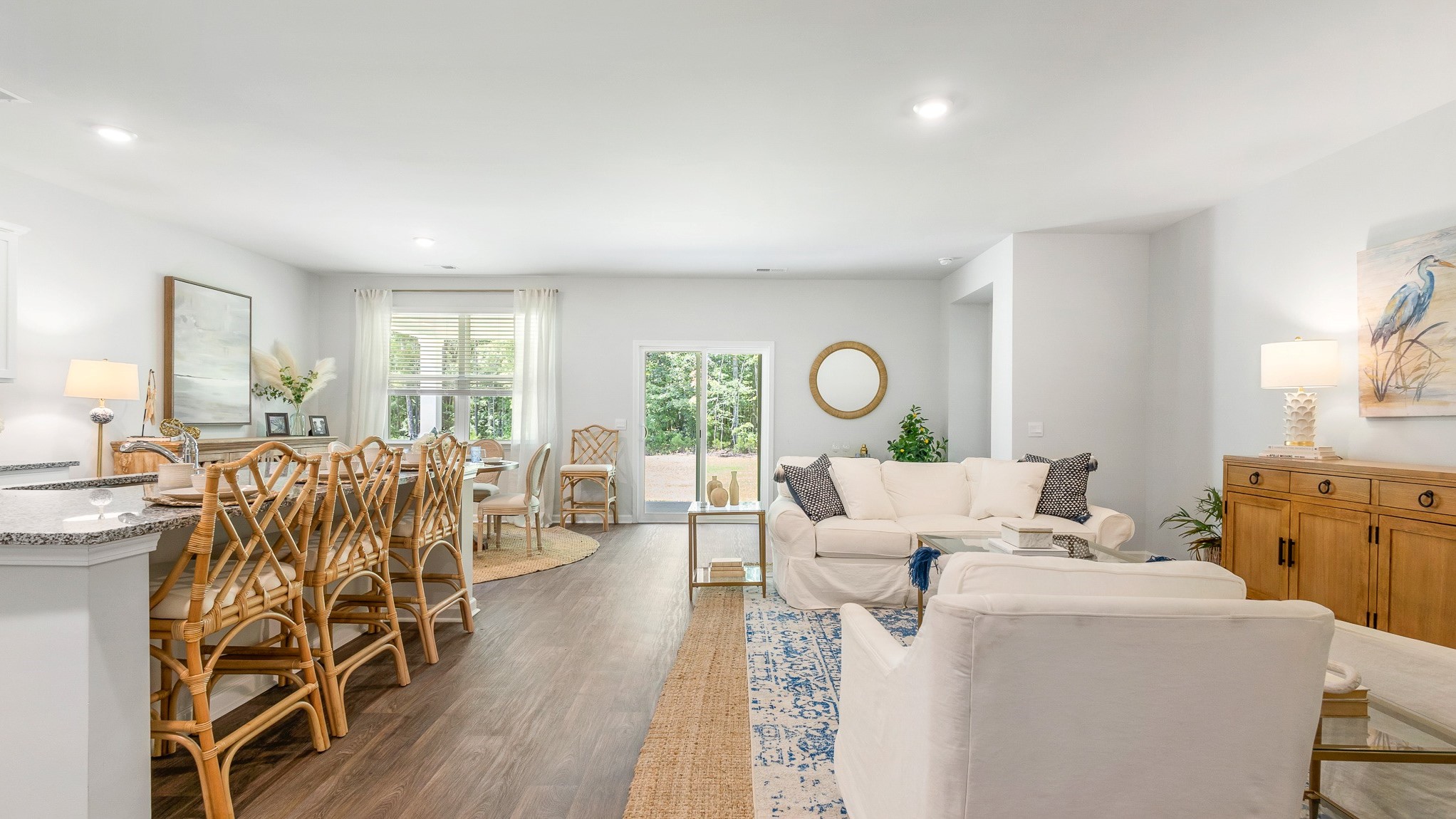 open concept living area