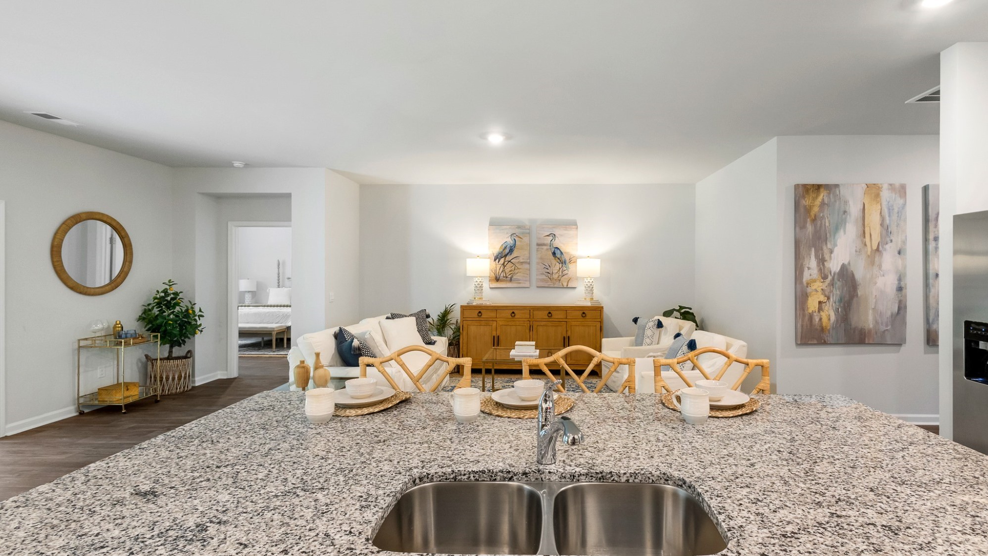 open concept living room