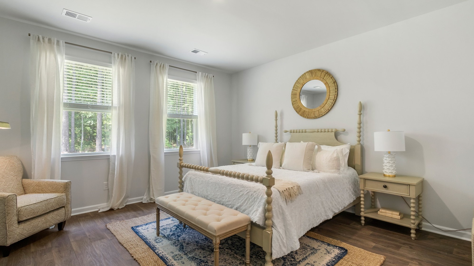 spacious master bedroom