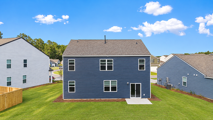 rear of home