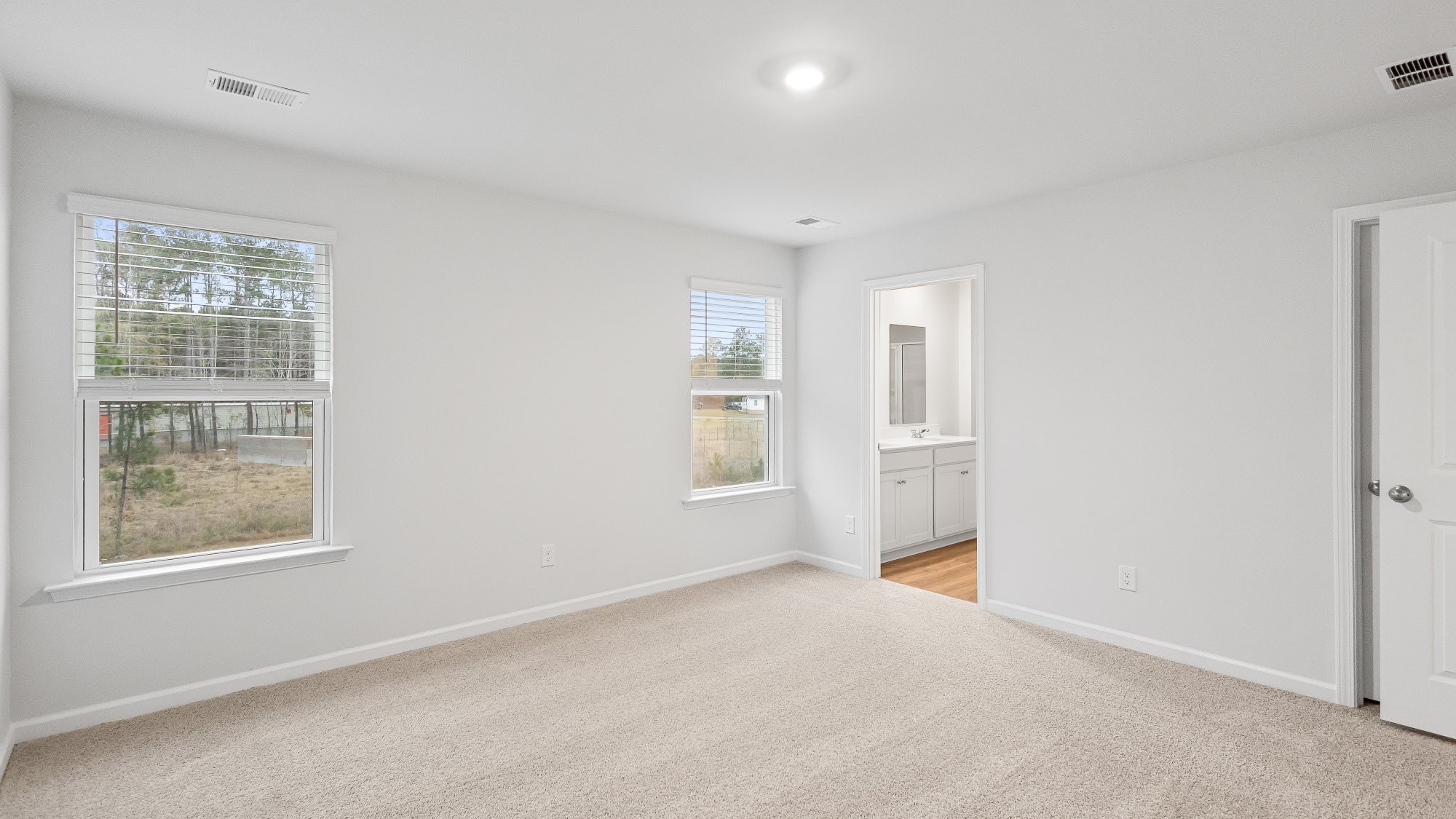 Master bedrooms on the second floor