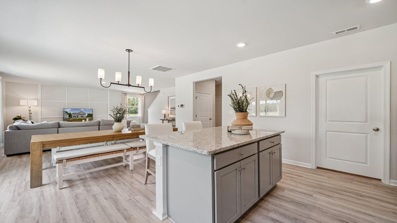 Kitchen with stainless steel appliances