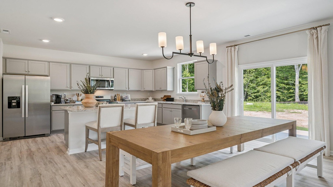 Open concept kitchen