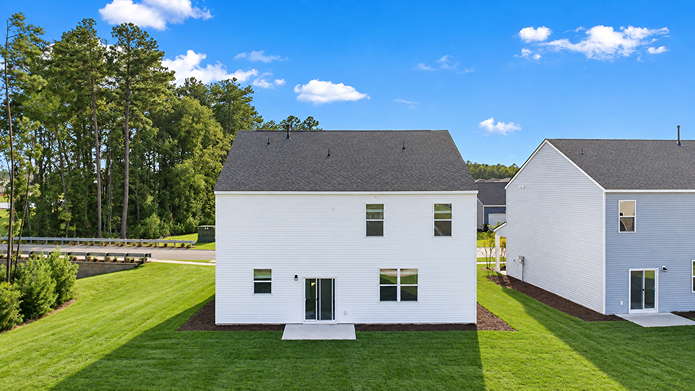 rear of home