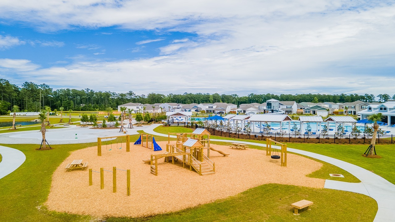 Playgrounds for residents to use