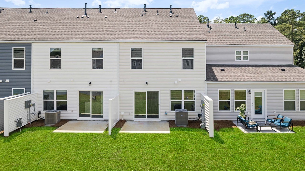 rear exteror of pine hills home