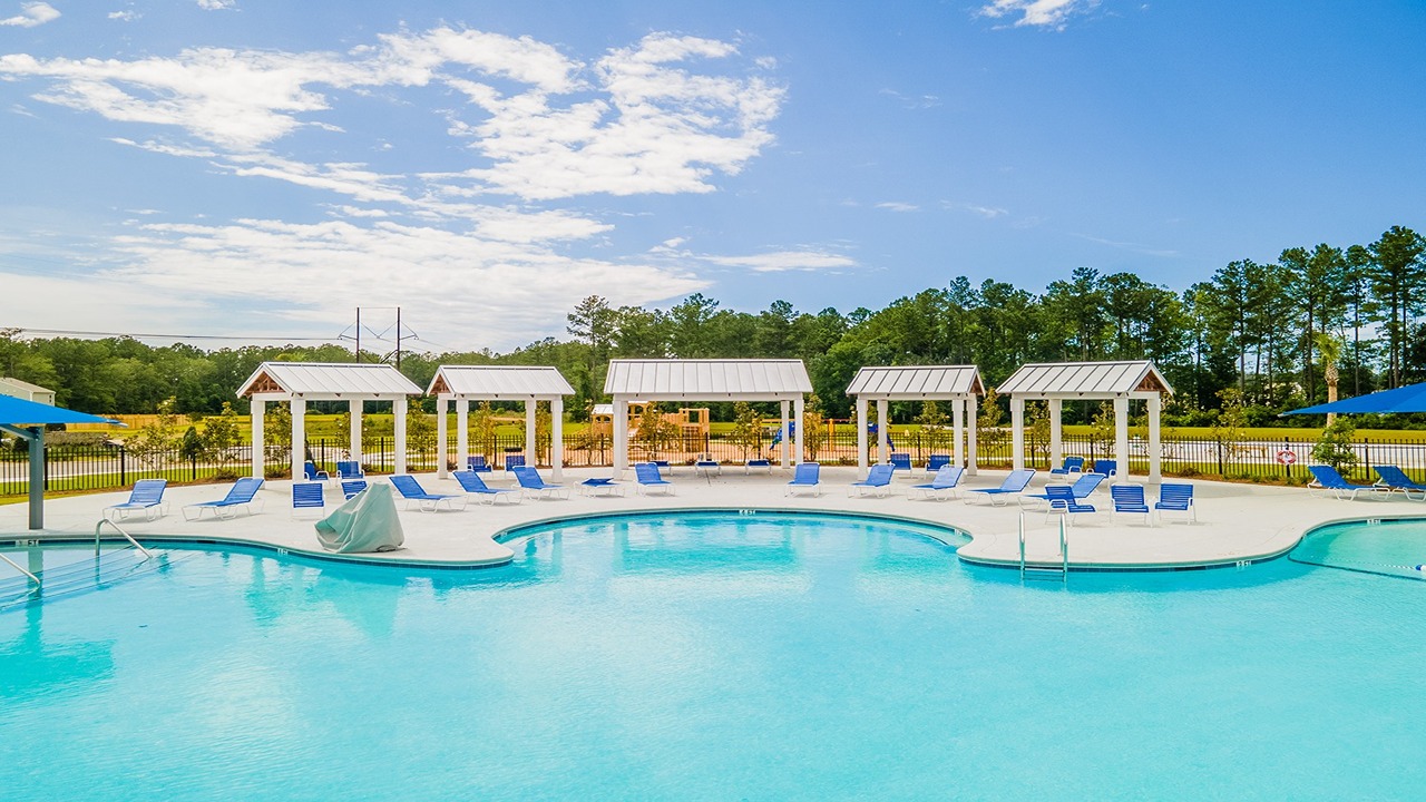 Large pool in new community