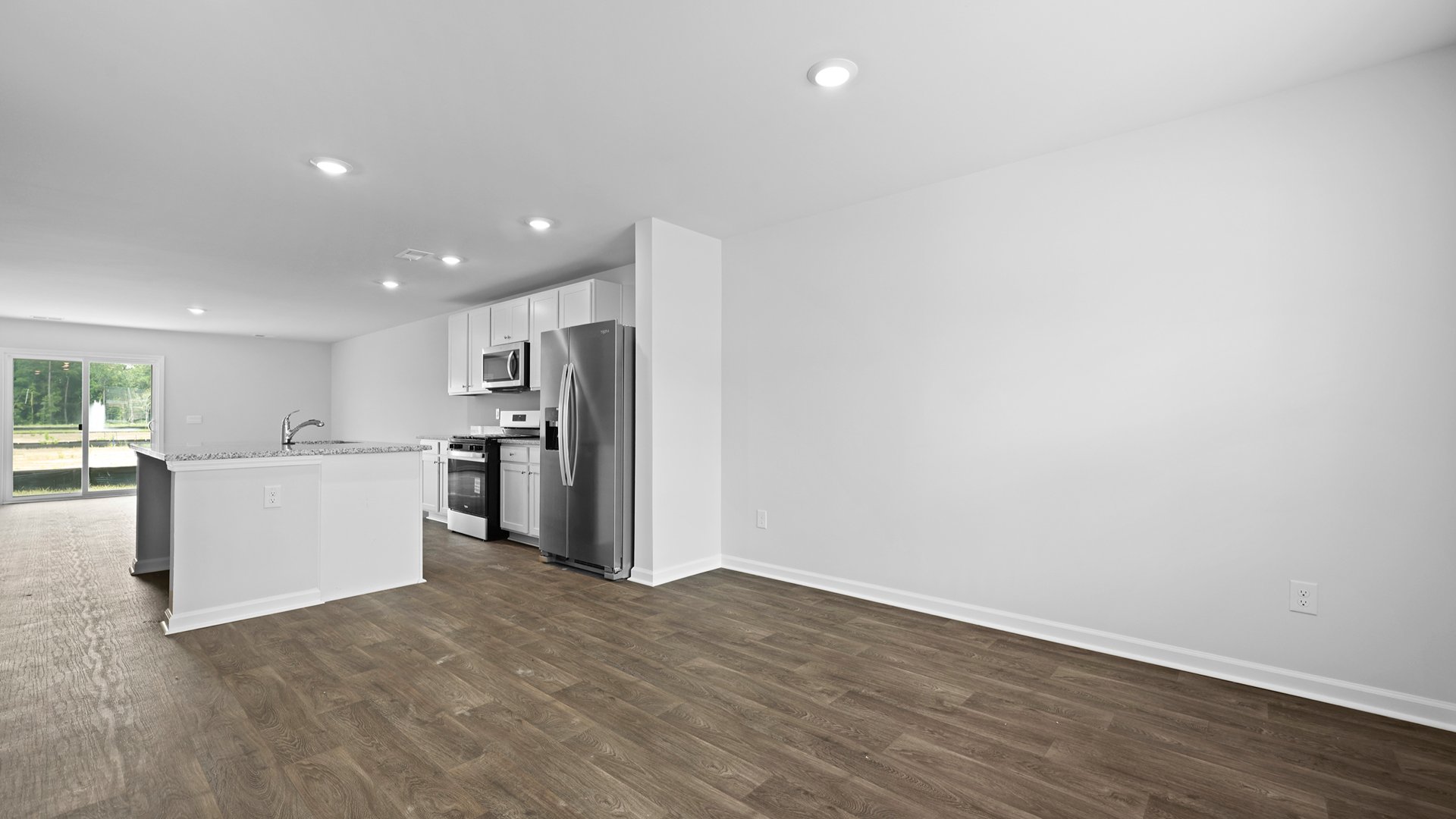 open concept living room