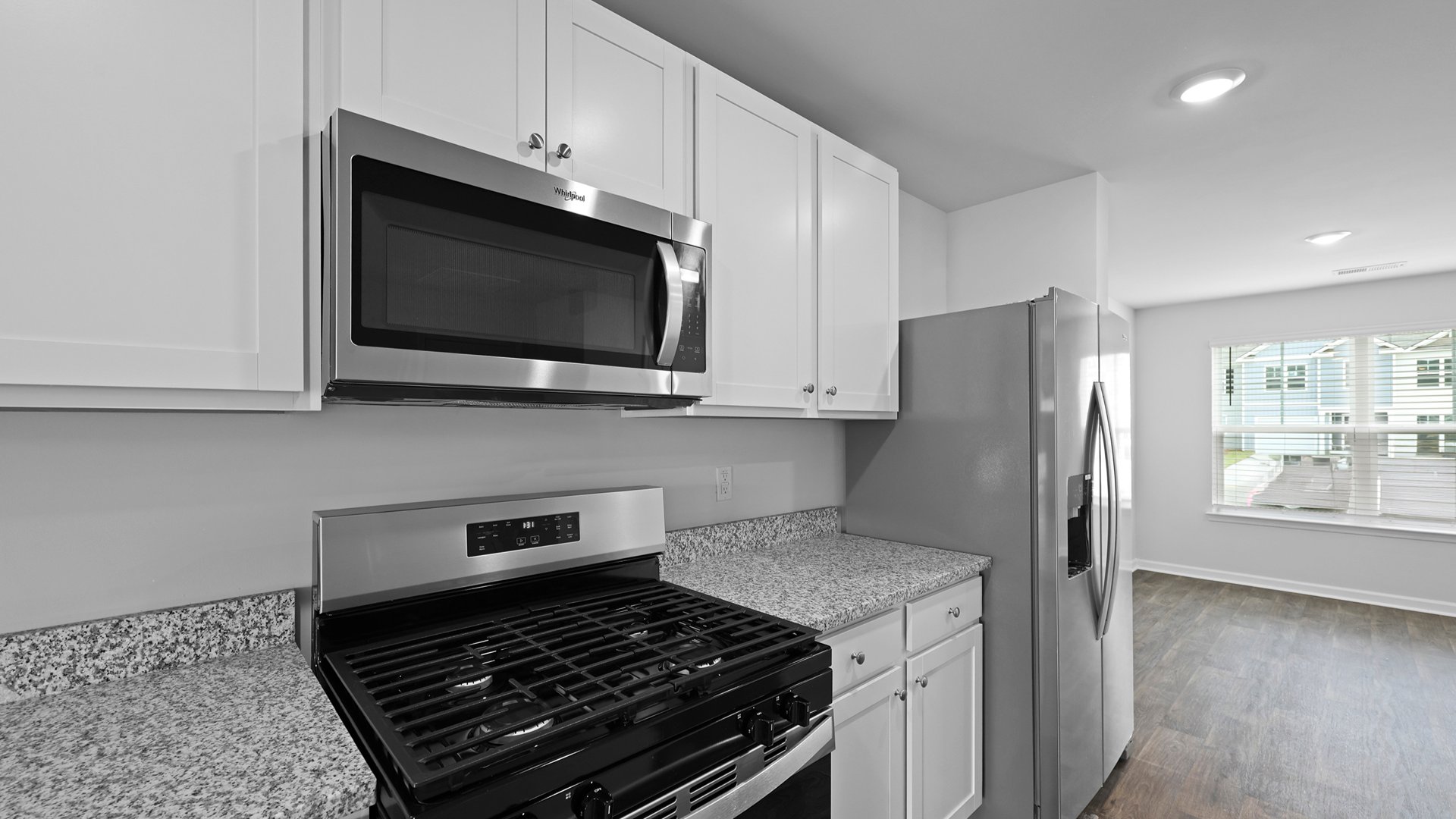 kithcen with gas appliances