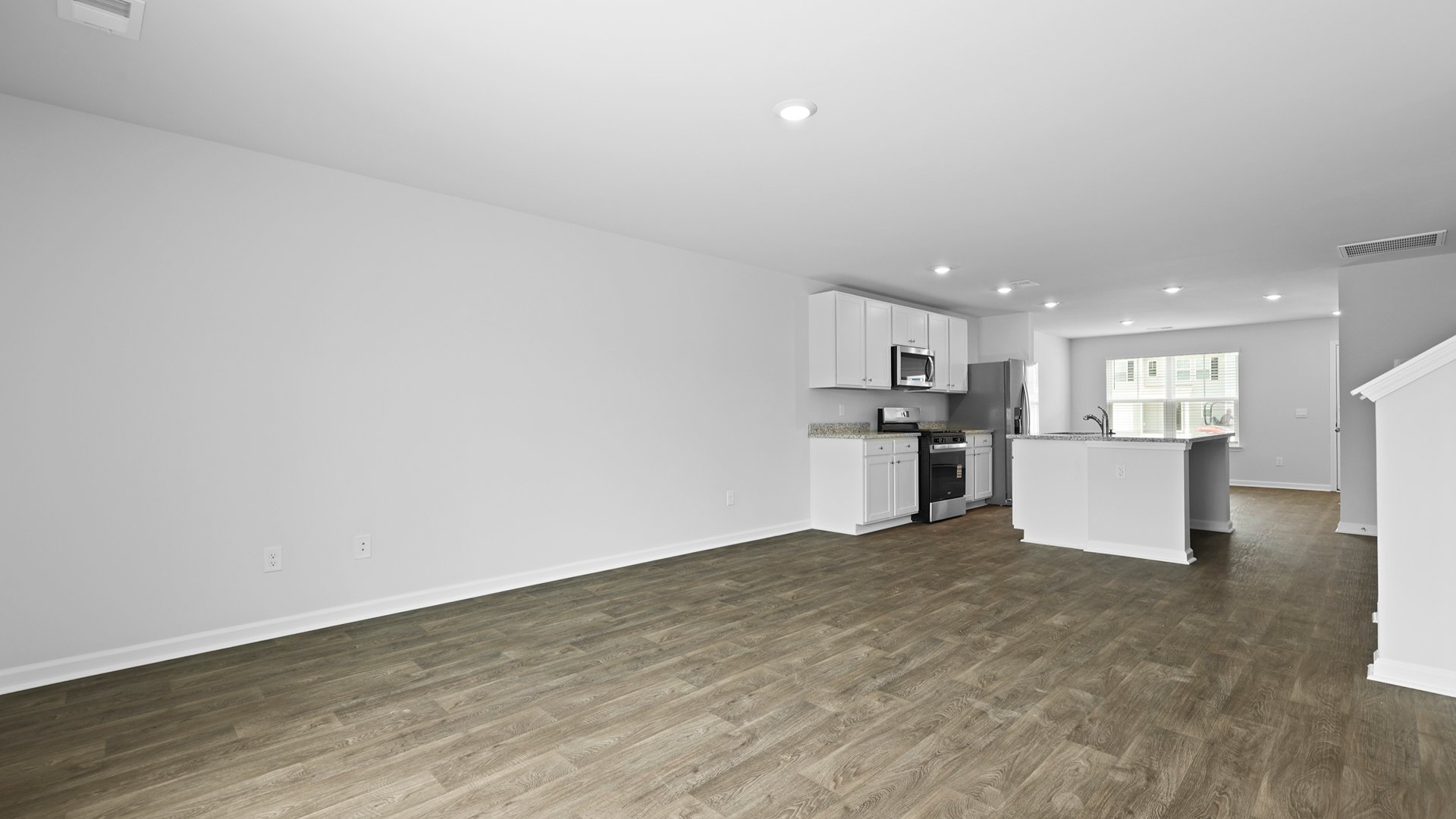 open concept living area