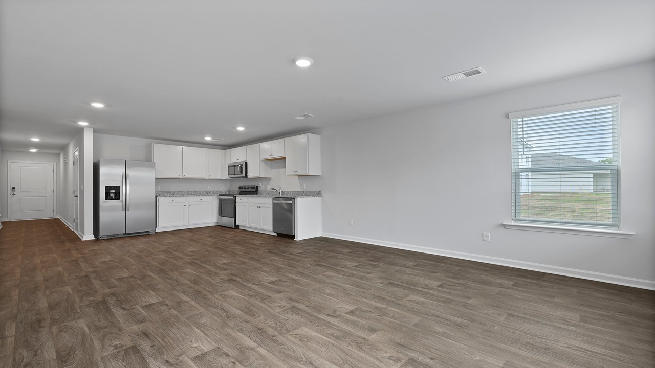 Large open concept floor plan