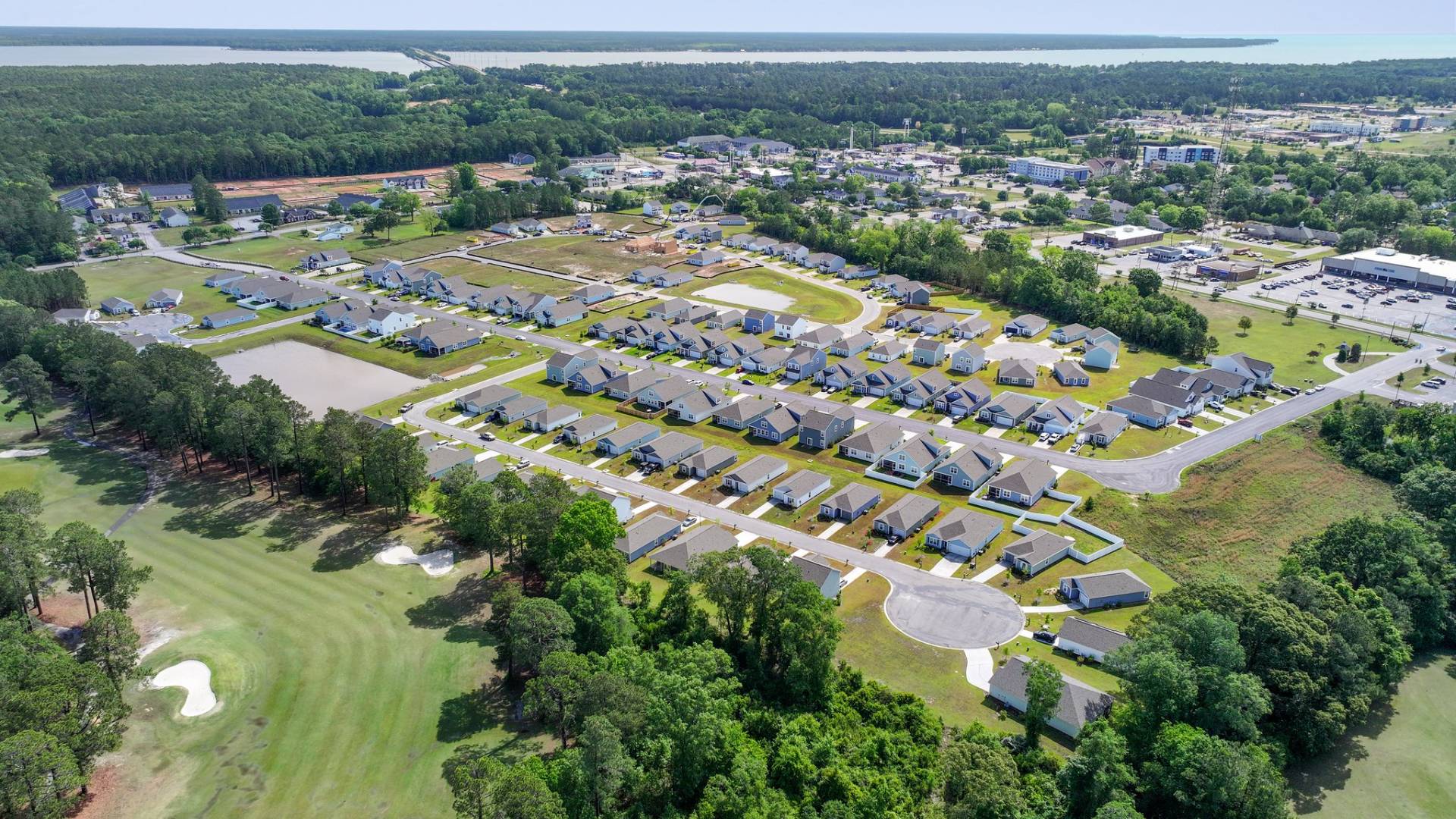 Large community with new homes