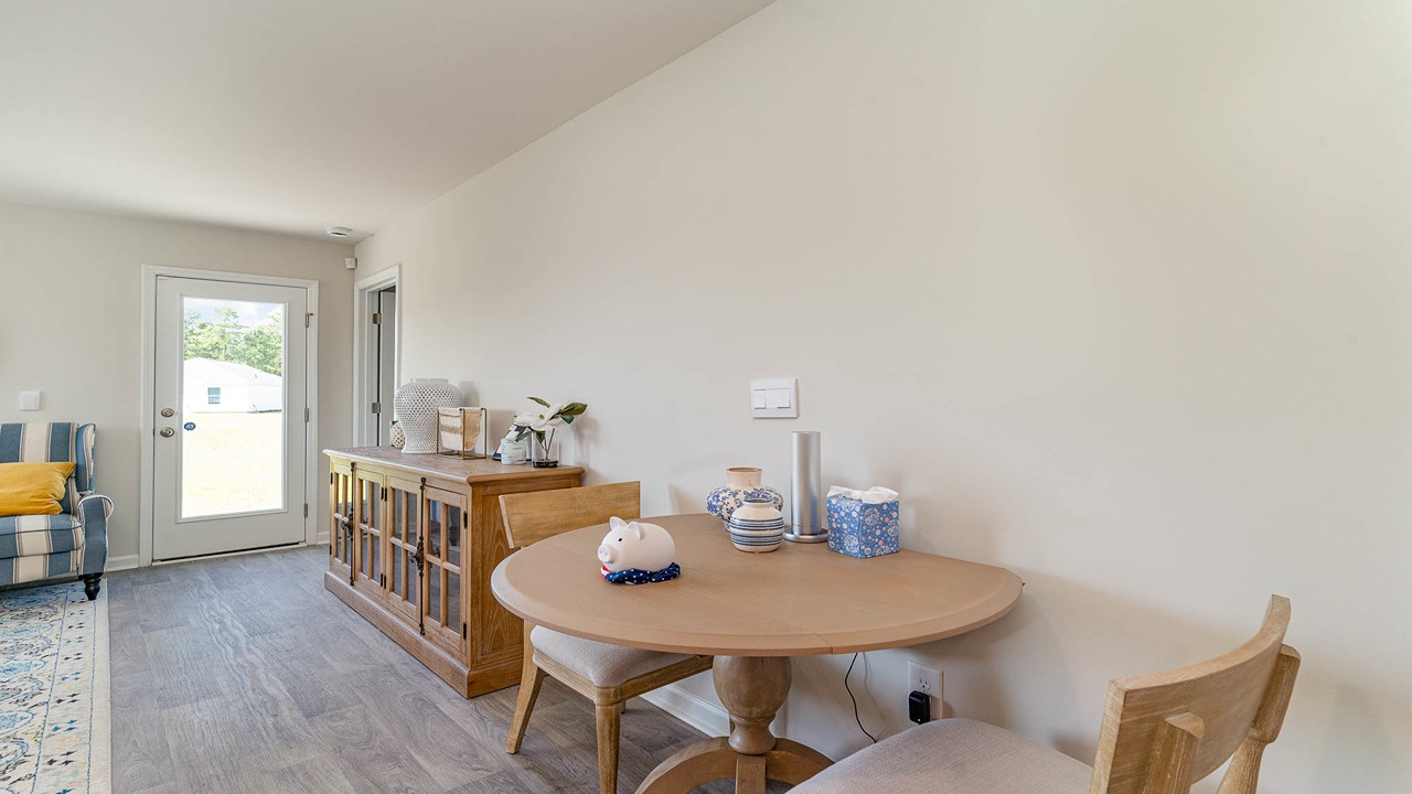 Open concept floor plan in Santee