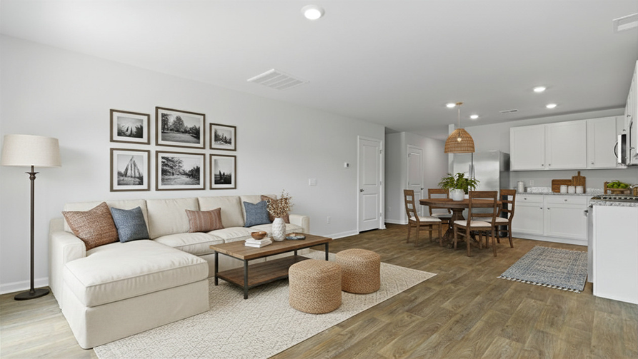 Virtually Staged Living Room