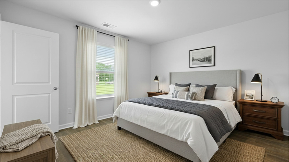 Virtually Staged Primary bedroom