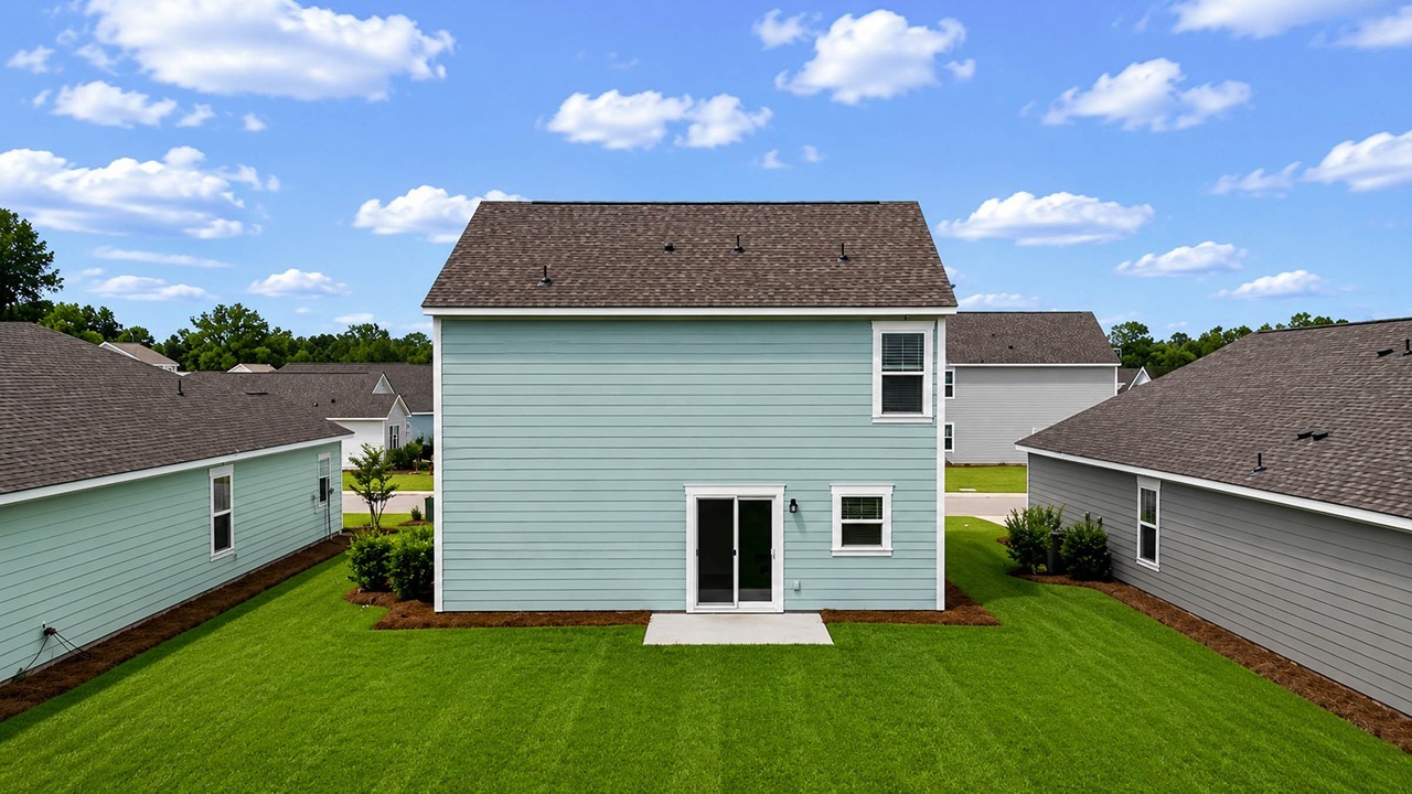 Spacious backyard