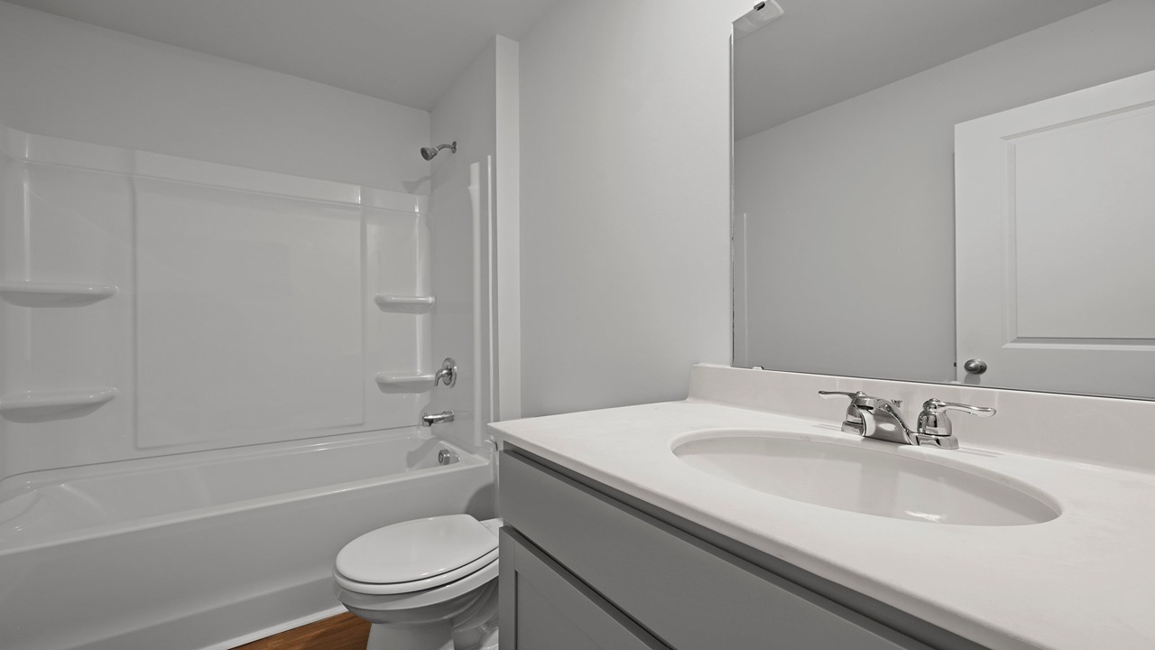 Guest bathroom with tub