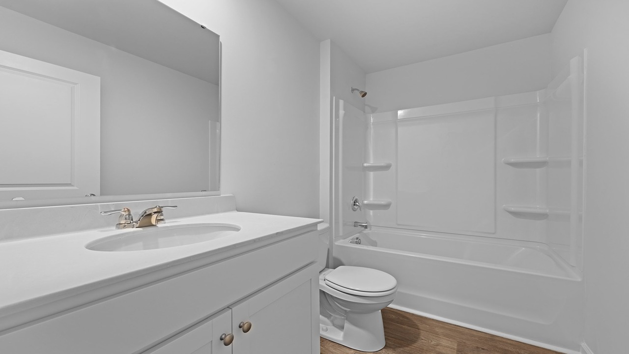 Guest bathroom with tub