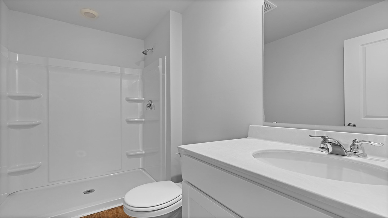 Master bathroom with walk in shower