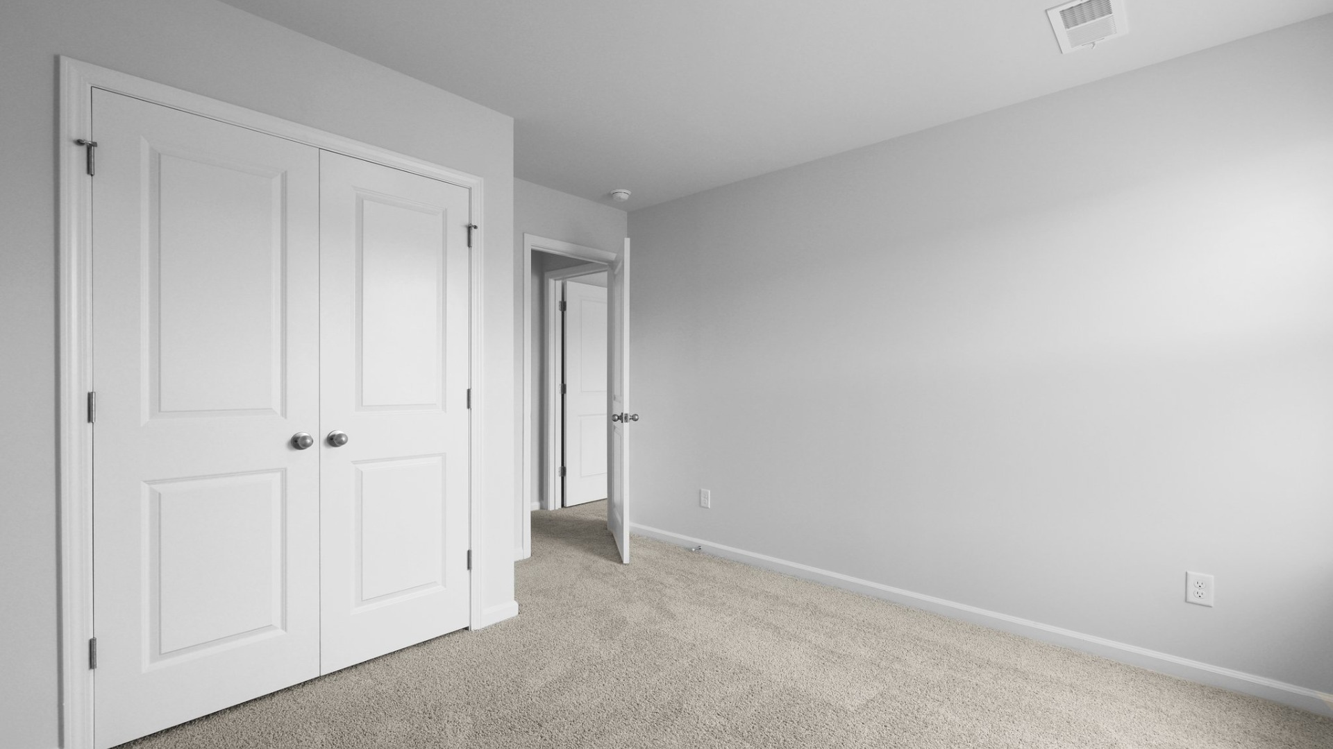 The closet is spacious is bedroom 2.