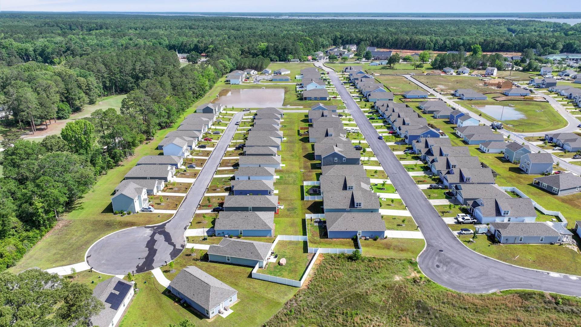 Large new construction neighborhoods