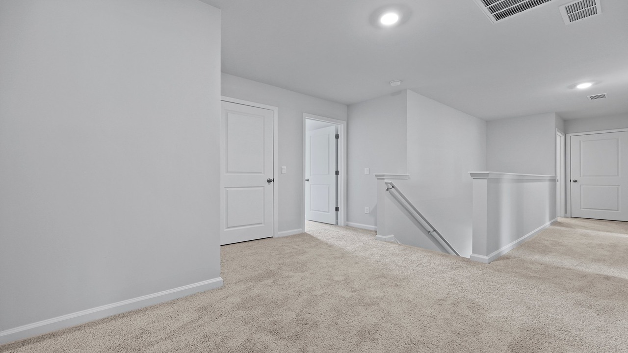 upstairs