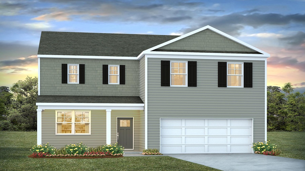 New two story homes in Holly Hill, Two story new construction home, New homes near Charleston