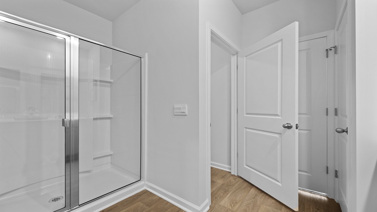shower and bathroom