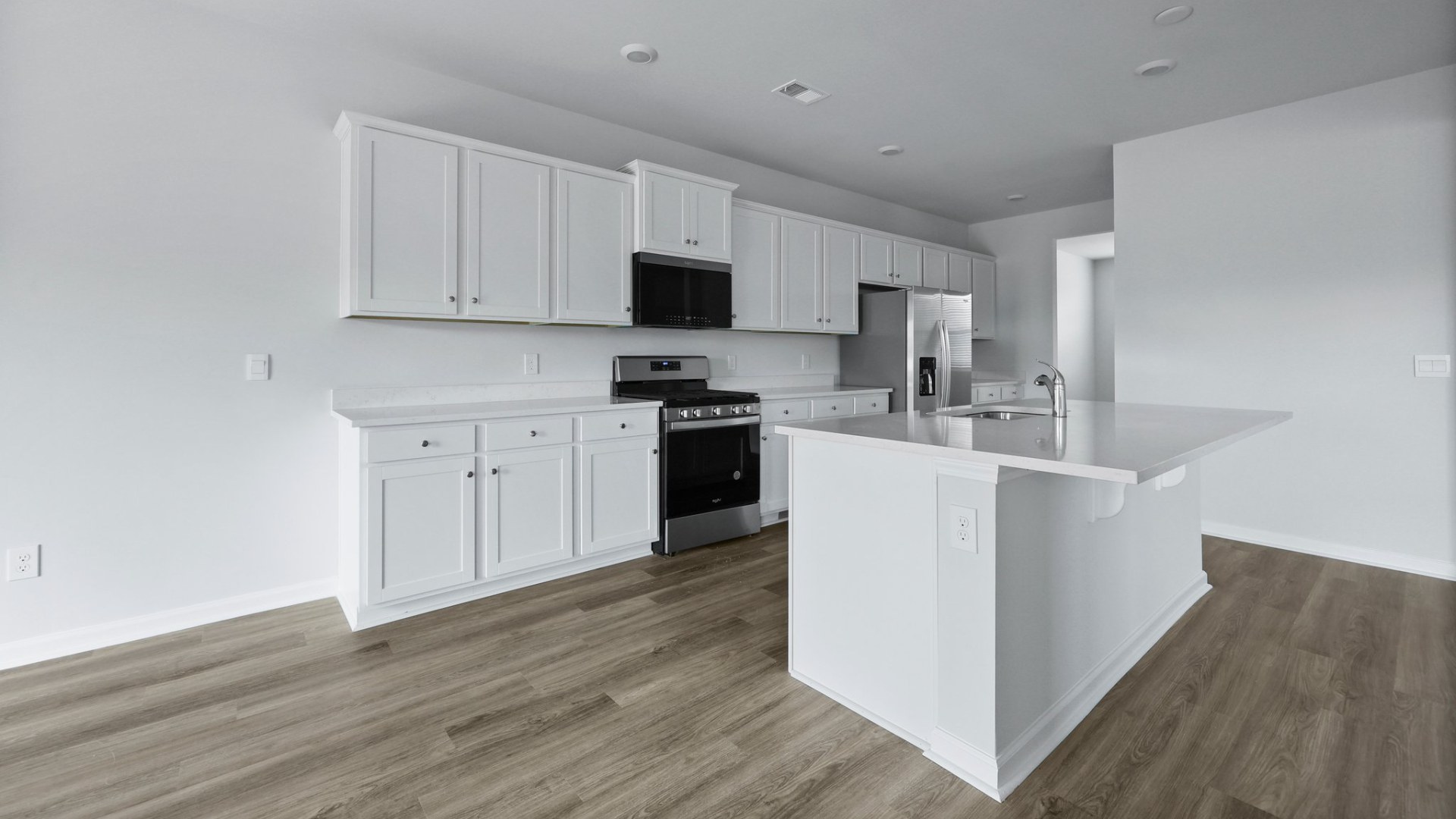 Spacious kitchen with ample cabinetry