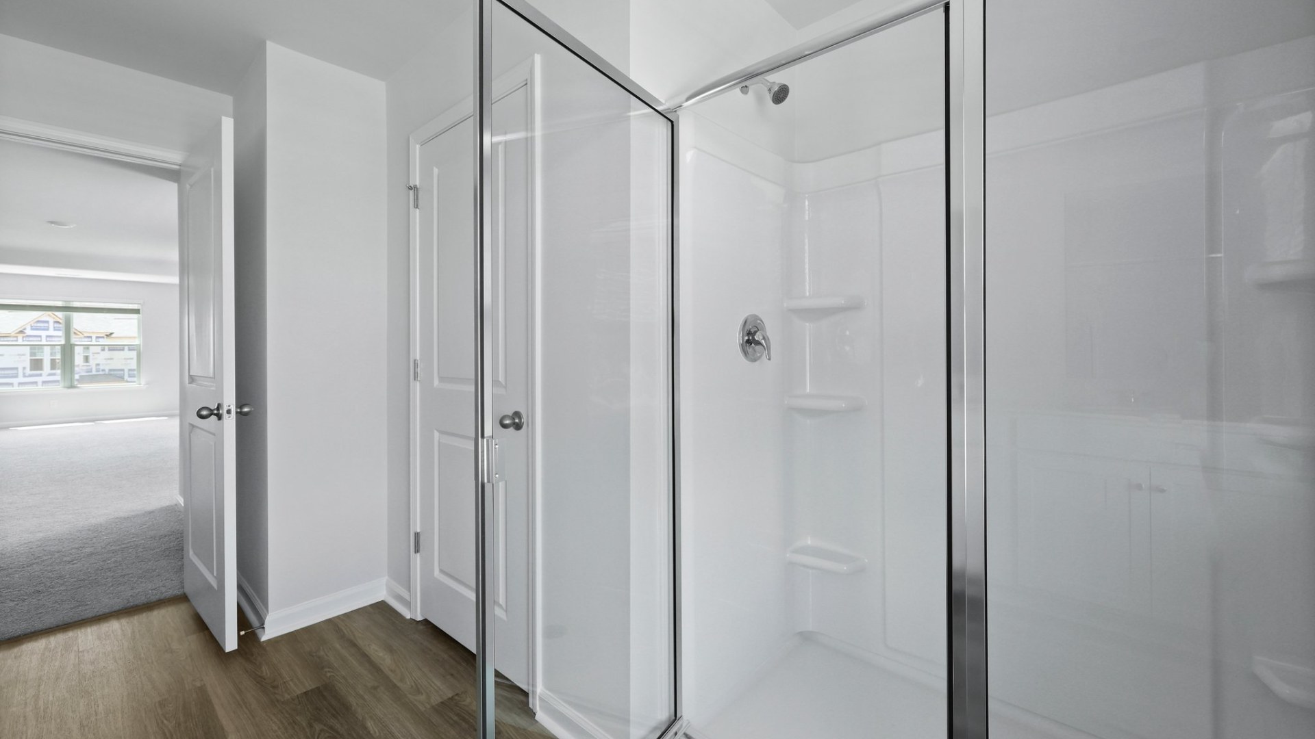 Master bathroom with walk in shower