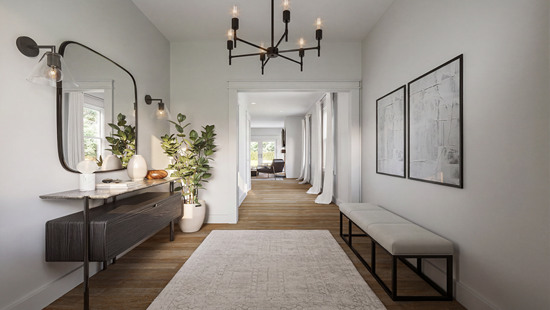 Spacious entry way
