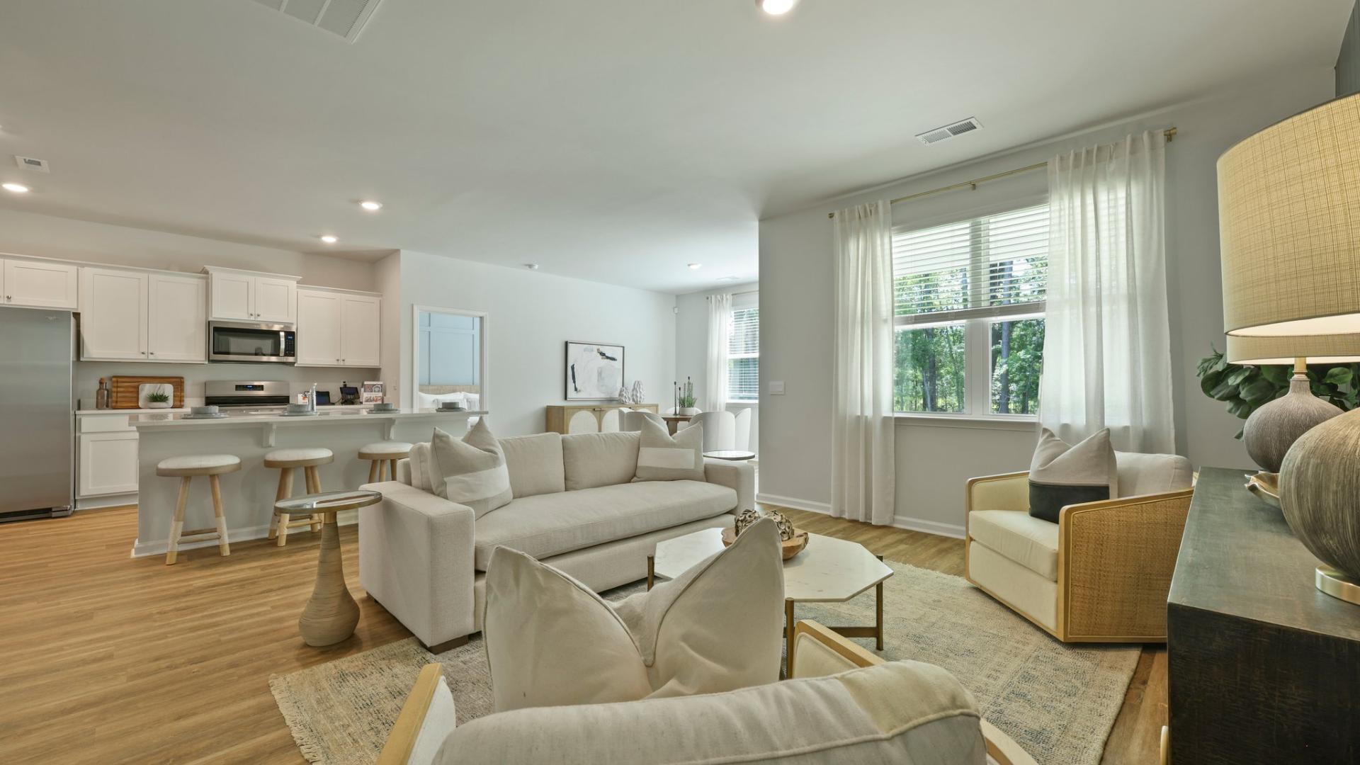 Well sized living room, great for any style