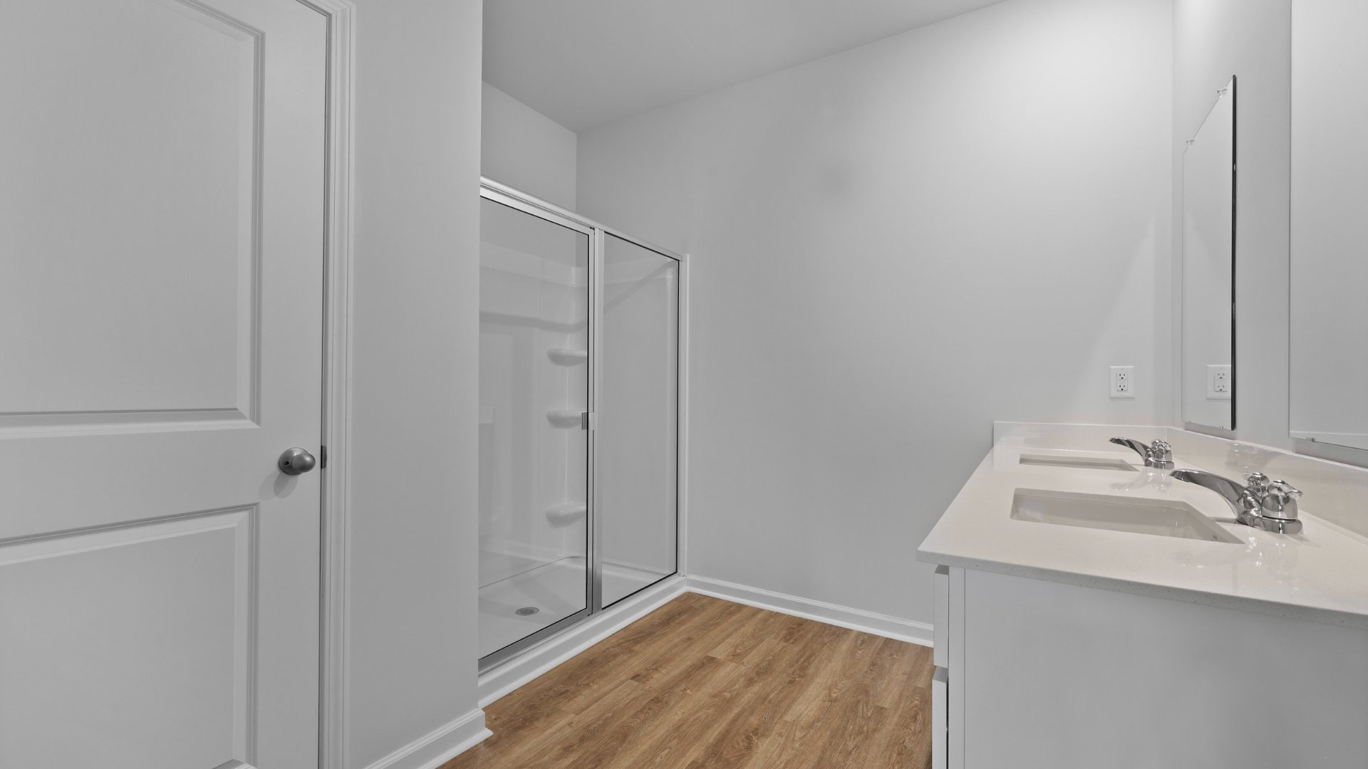 Primary bathroom with walk in shower