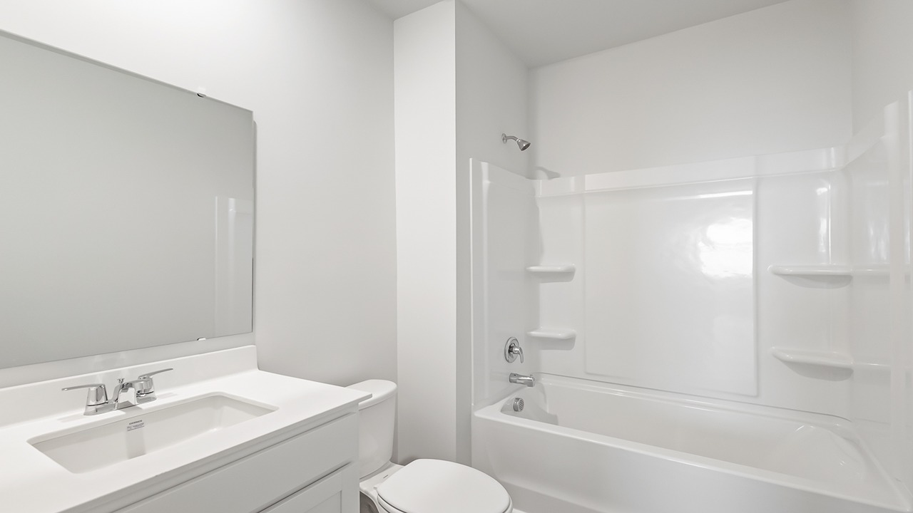guest bathroom with tub