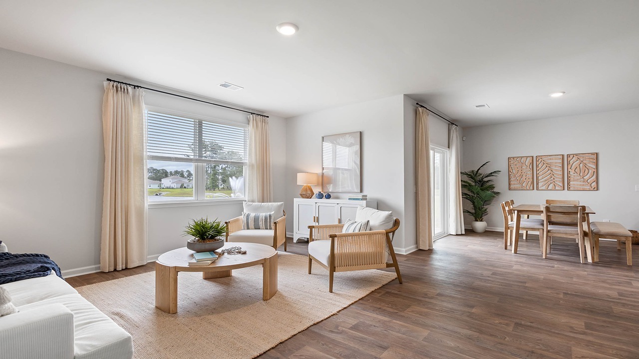 spacious living room