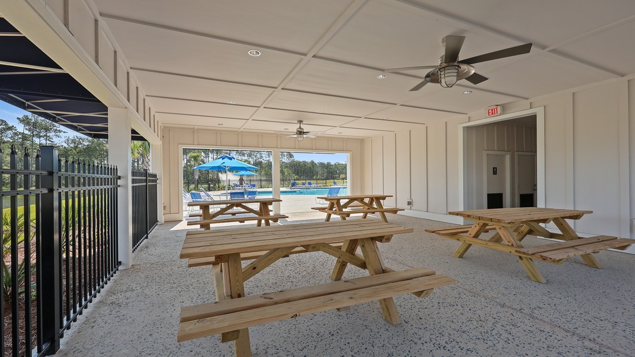 picnic tables
