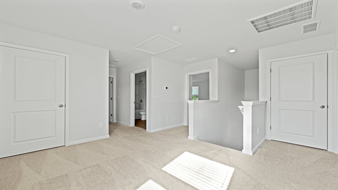 upstairs